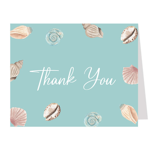 Beach Shells Thank You Card