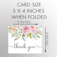 Baby in Bloom Thank You Card