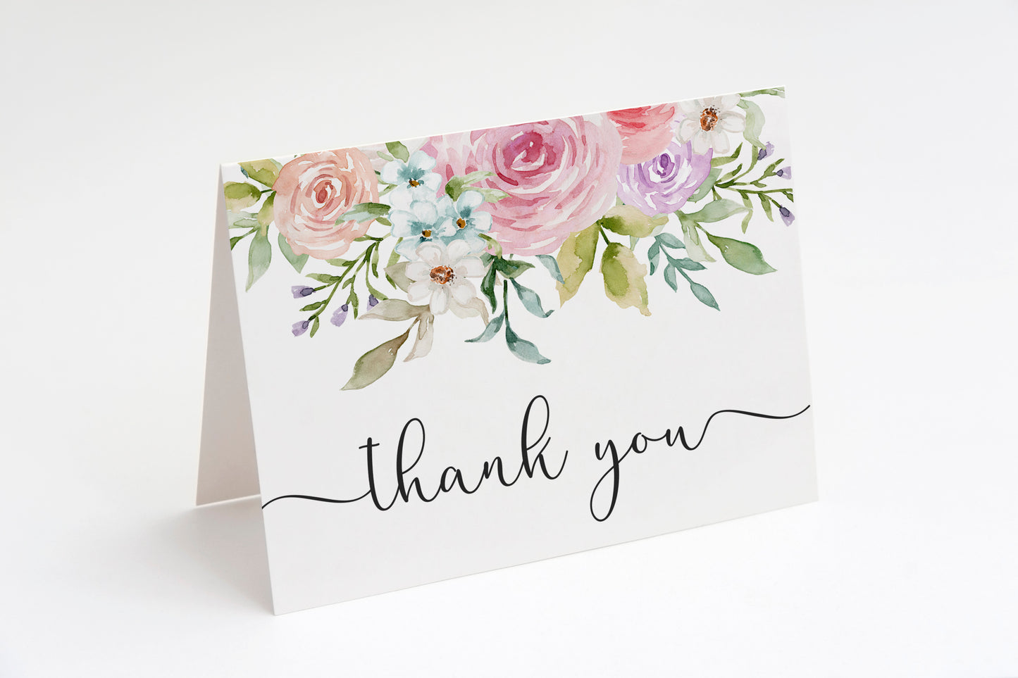 Baby in Bloom Thank You Card