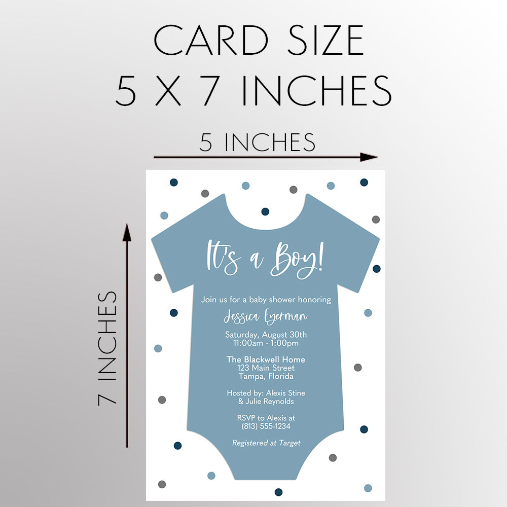 Onesie baby hot sale shower invitation