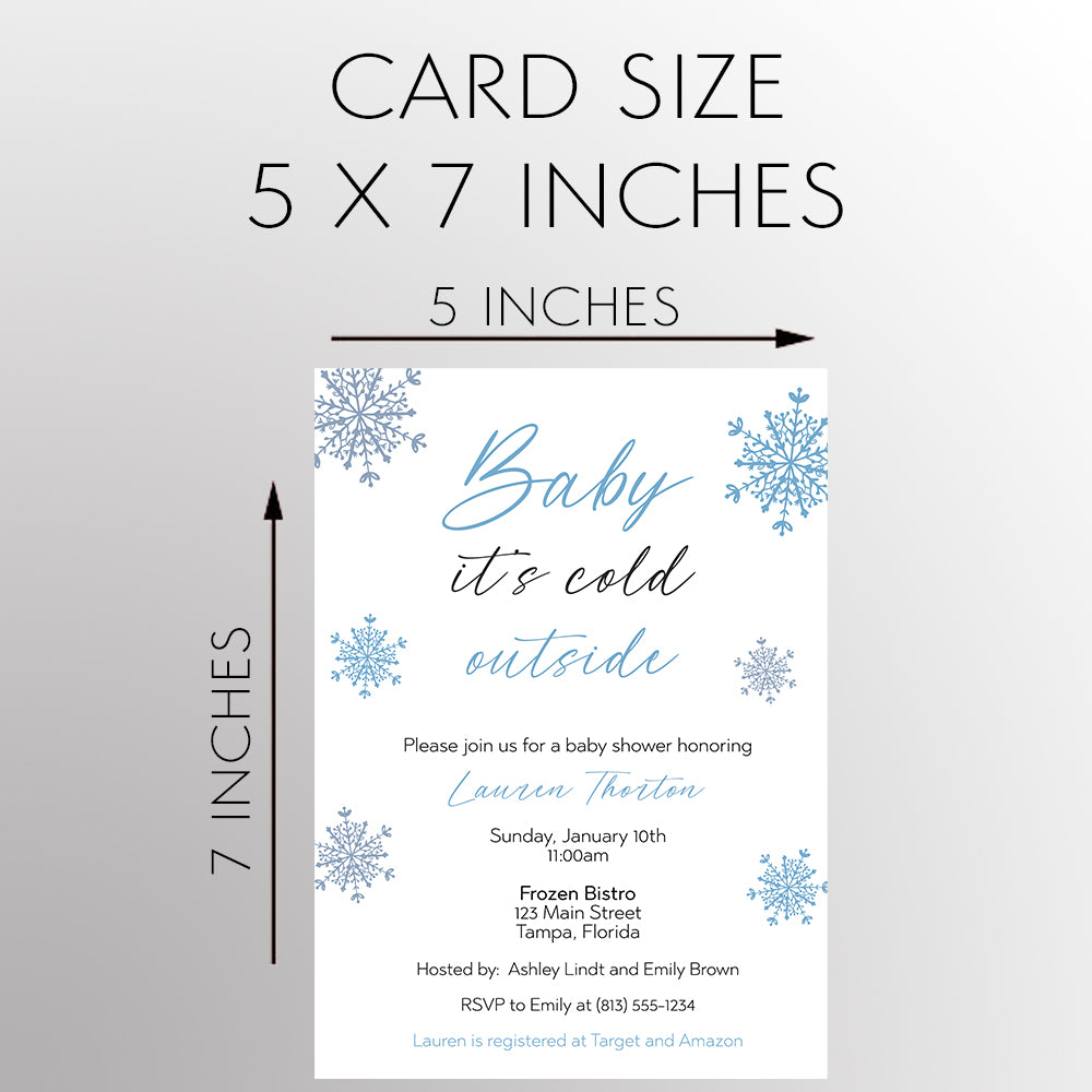 Baby It's Cold Outside Baby Shower Invitation – The Invite Lady