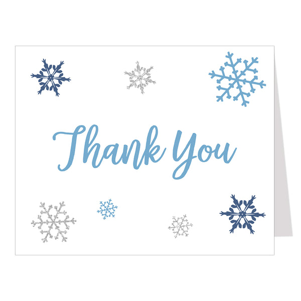 Little Snowflake Thank You Card – The Invite Lady