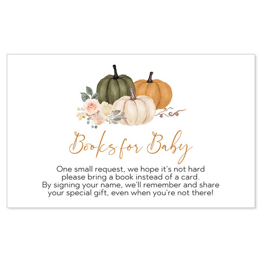 Pumpkin Bring a Book Card