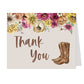 Cowboy Boots Thank You Card