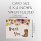 Cowboy Boots Thank You Card