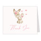 Mommy And Me Bunnies Thank You Card