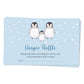 Baby Penguin Diaper Raffle Ticket