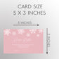 Winter Wonderland Pink Baby Shower Diaper Raffle Ticket