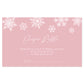 Winter Wonderland Pink Baby Shower Diaper Raffle Ticket