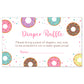 Donut Diaper Raffle Ticket