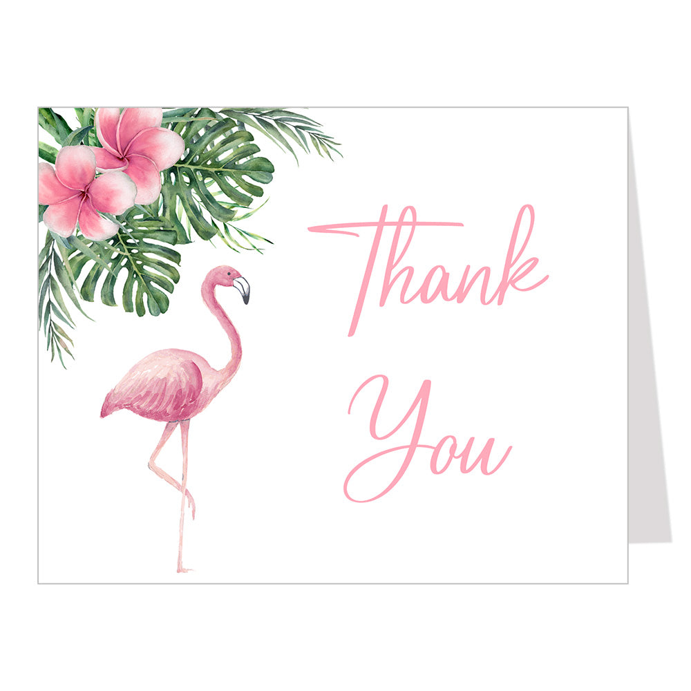 Flamingo Thank You Card