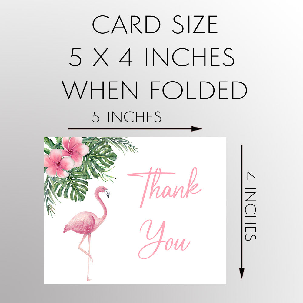 Flamingo Thank You Card