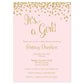 Confetti Baby Shower Invitation