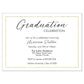 Simply Stated Graduation Party Invitation