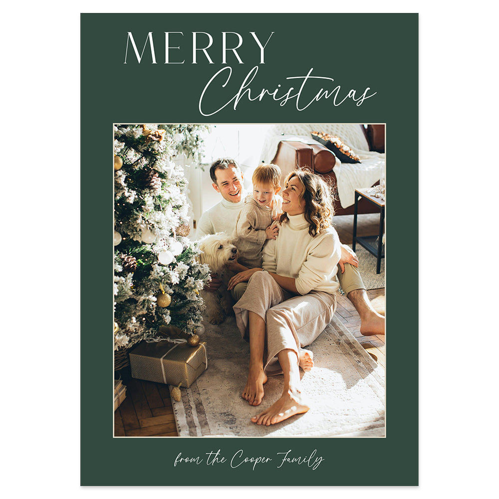 Vertical Christmas Photo Card