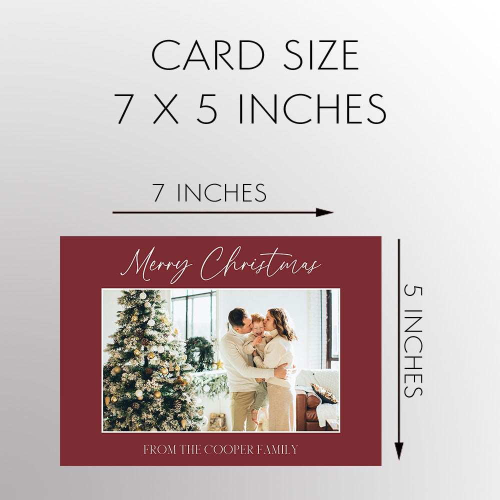 Horizontal Christmas Photo Card