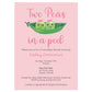 Peas in a Pod Baby Shower Invitation