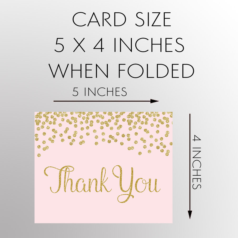 Confetti Baby Shower Thank You Card