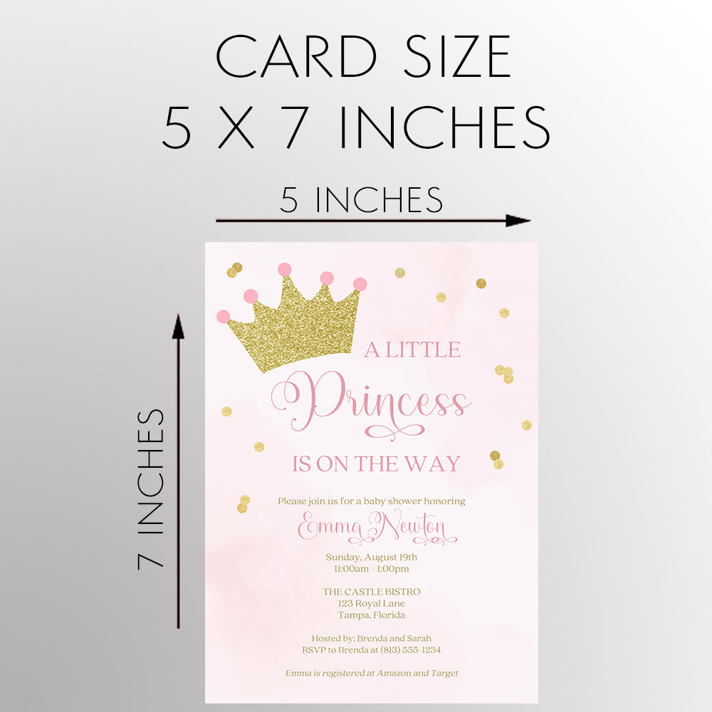 Princess Baby Shower Invitation