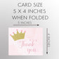Princess Thank You Card