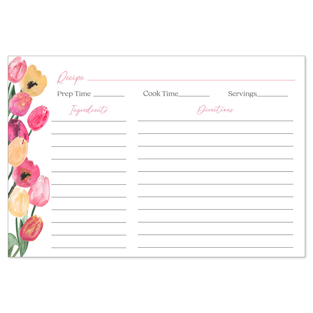 Tulip Recipe Card