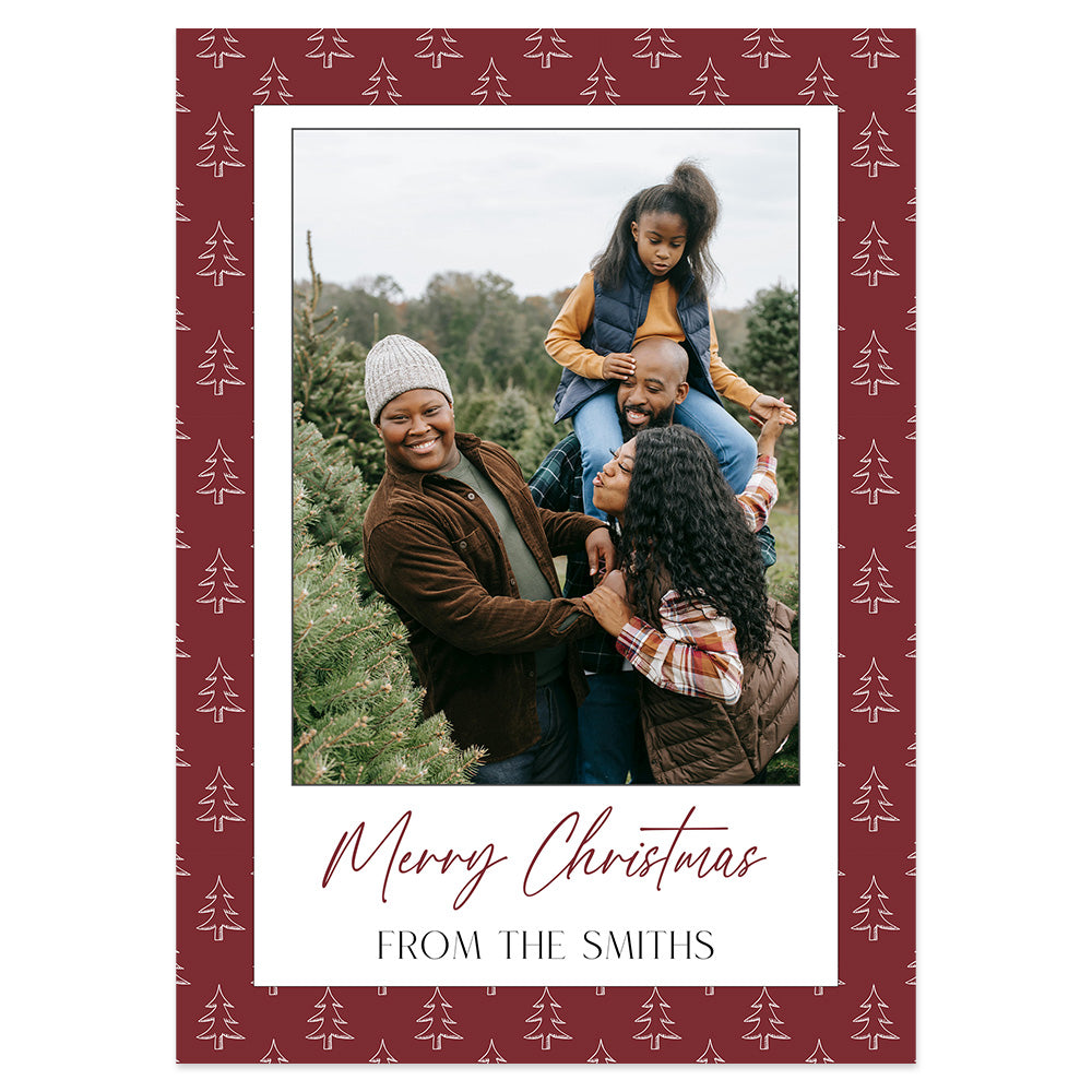 Christmas Trees Photo Card