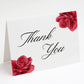 Red Rose Thank You Card