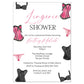 Lingerie Bridal Shower Invitation