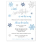 Little Snowflake Baby Shower Invitation