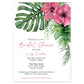 Tropical Bridal Shower Invitation