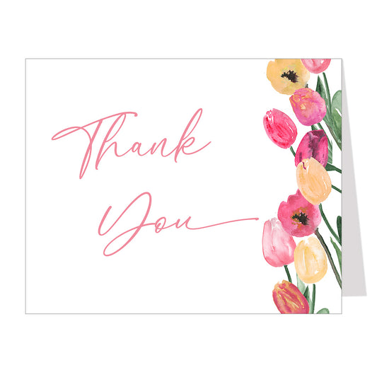 Tulips Thank You Card