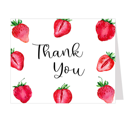 Strawberry Thank You Card