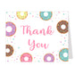Donut Baby Shower Thank You Card