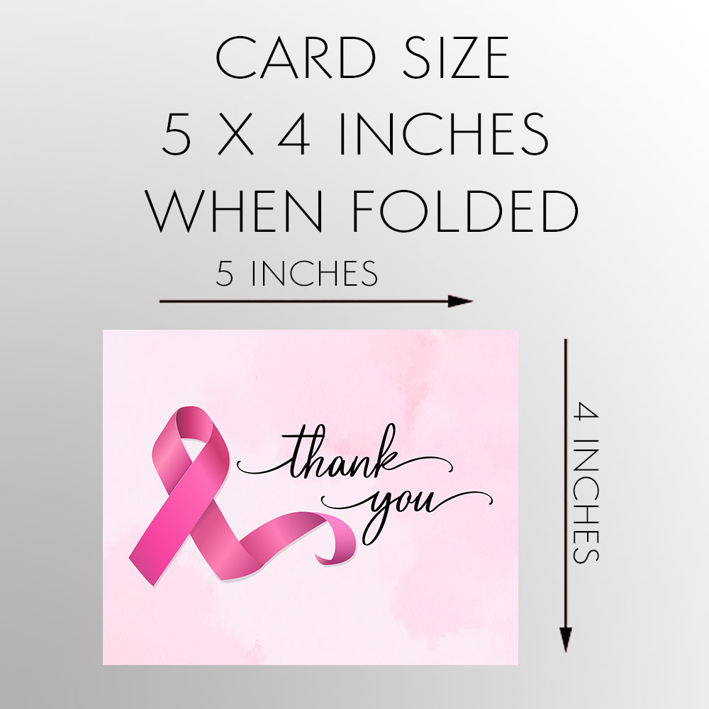 Cancer Ribbon Thank You Card