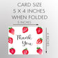 Strawberry Thank You Card