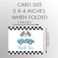 Race Car Baby Shower Thank You Card