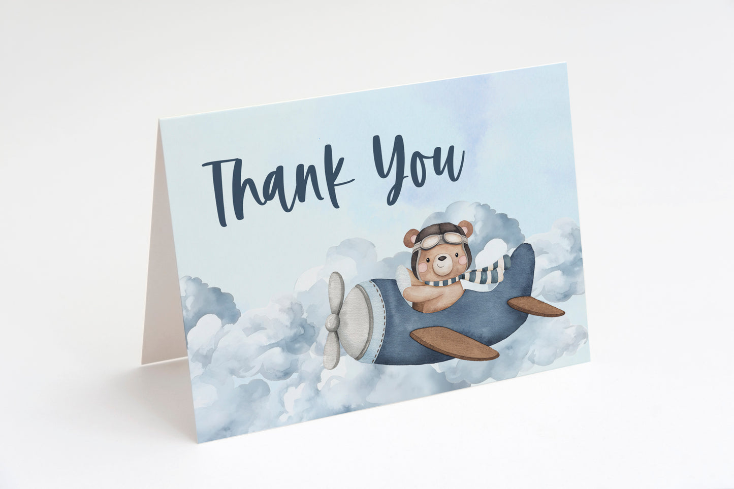 Airplane Adventure Begins Thank You Card