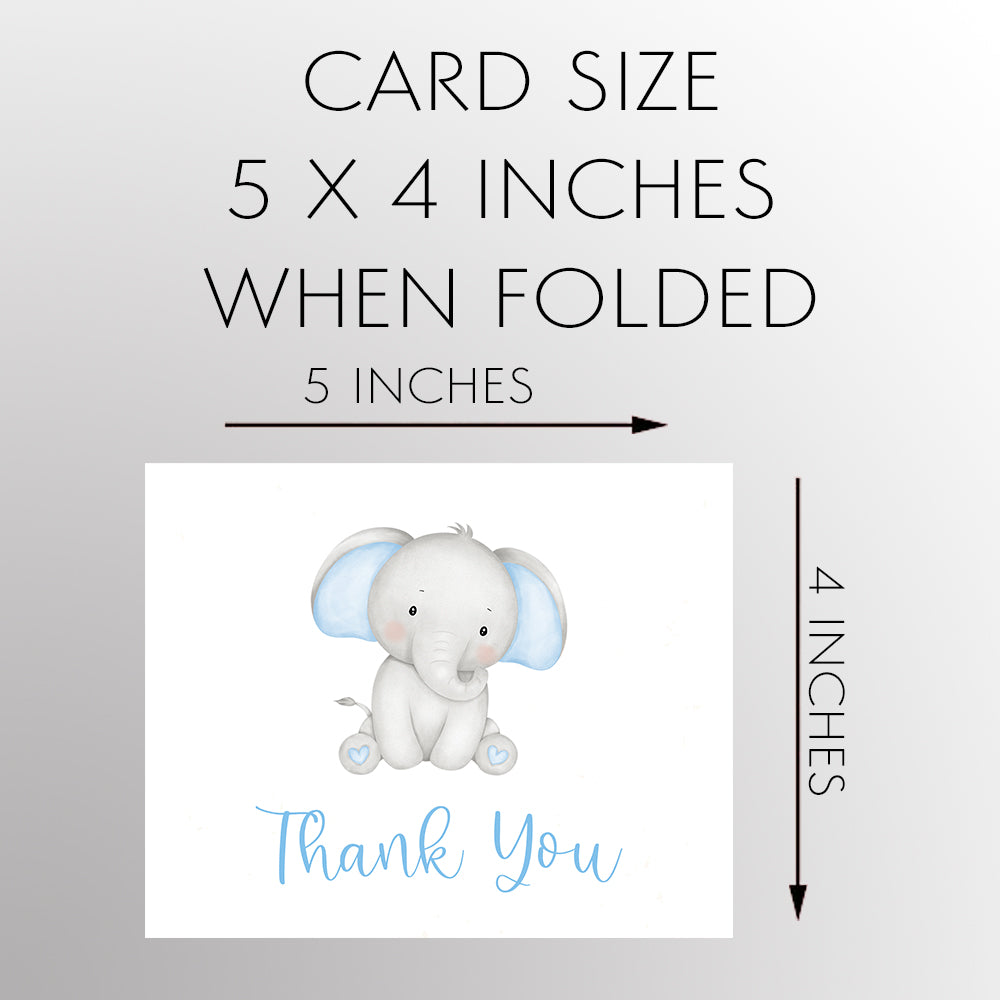 Watercolor Elephant Thank You Cards