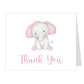 Watercolor Elephant Thank You Cards