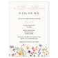 Wildflower Baby Shower Invitation