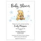 Winnie the Pooh Winter Baby Shower Invitation