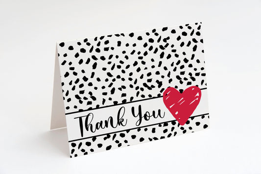 Dalmation Spot Thank You Card